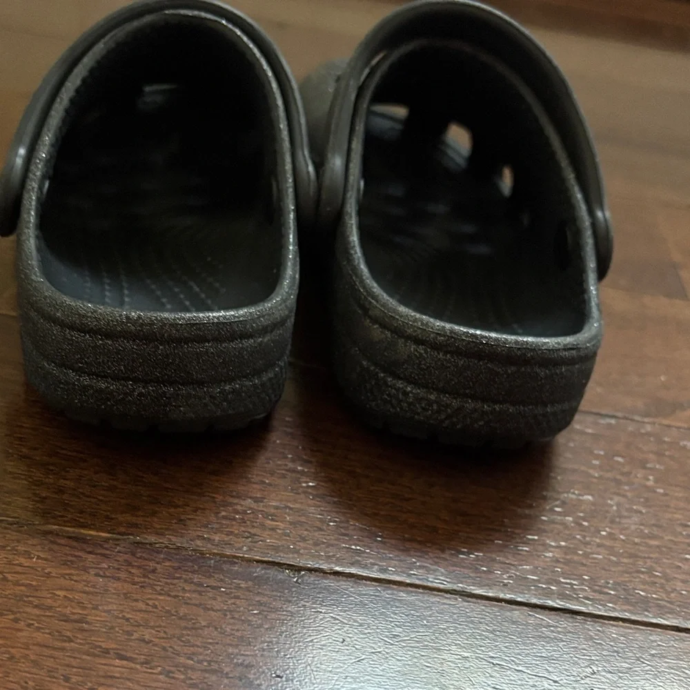 Black Glitter Crocs - Picture 3 of 5